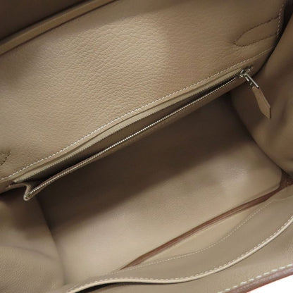 Hermes Birkin 30 Cazac Silver Hardware Handbag Taurillon Swift Women