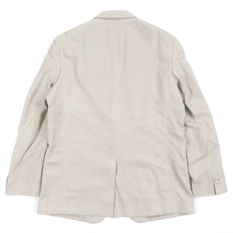  Fendi 2021 Fj0657 41% Linen Peaked Lapel Logo Embroidery Single Jacket