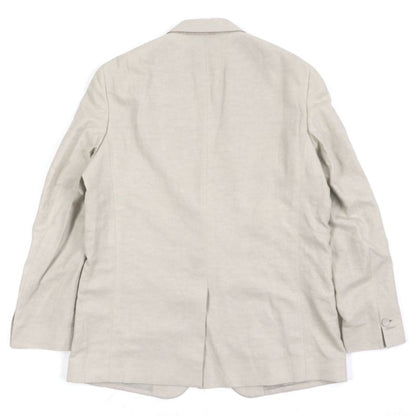  Fendi 2021 Fj0657 41% Linen Peaked Lapel Logo Embroidery Single Jacket