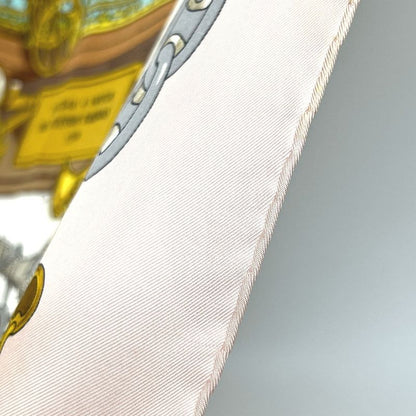 Hermes Scarf Carré 90 Musee Museum Silk Pink