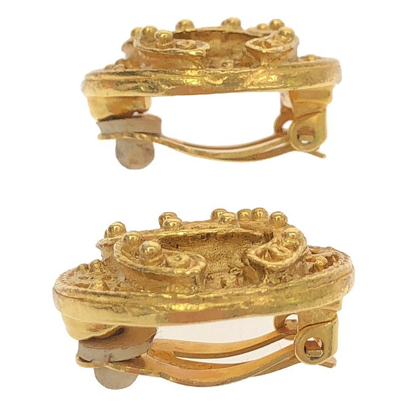 Chanel - Vintage Coco Mark Earrings 01A - Gold - Women's