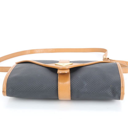 Vintage YSL Yves Saint Laurent Triangle Plate Leather Shoulder Bag Crossbody