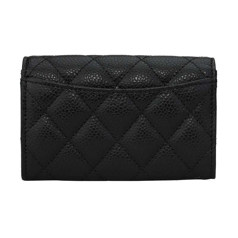 Chanel Card Case Porte-cartes A Rabat Classique Noir Black