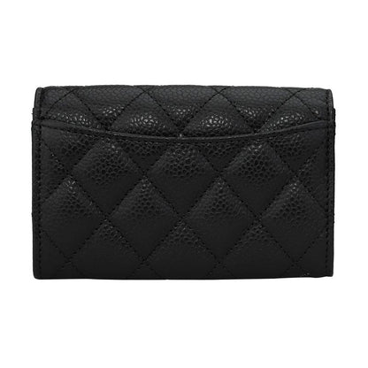 Chanel Card Case Porte-cartes A Rabat Classique Noir Black