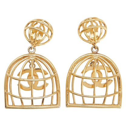 Chanel Vintage Coco Mark Birdcage Gold Plated Ladies Chanel
