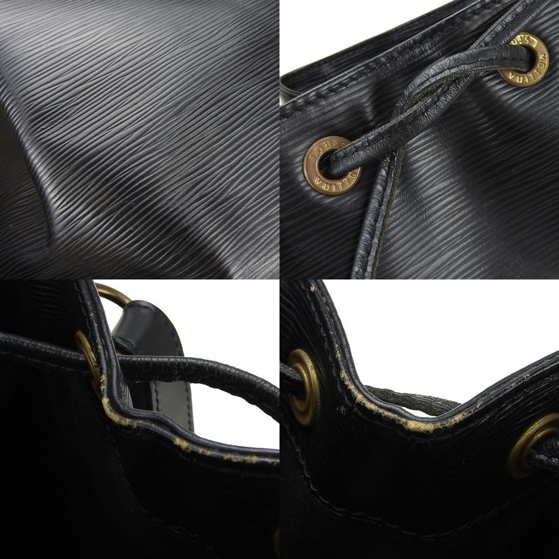 Louis Vuitton Shoulder Bag Petit Noe M59012 Epi Leather Noir Black Gold