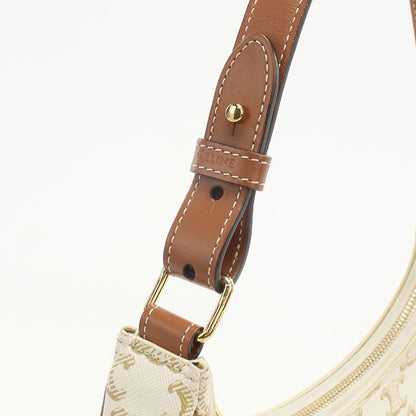 Celine One Shoulder Bag Triomphe Canvas Scuff Deuce