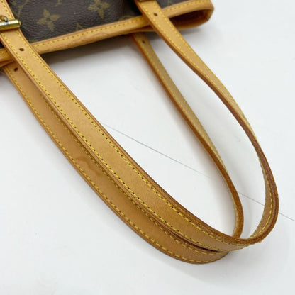 Louis Vuitton Monogram Petit Baguette Tote Bag M42238 Brown