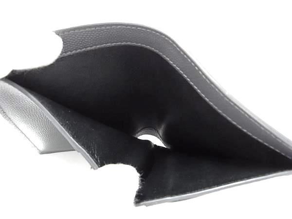 Saint Laurent Leather Bifold Wallet Men Women Grayish Aw1873