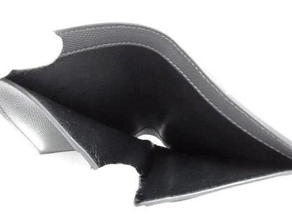 Saint Laurent Leather Bifold Wallet Men Women Grayish Aw1873