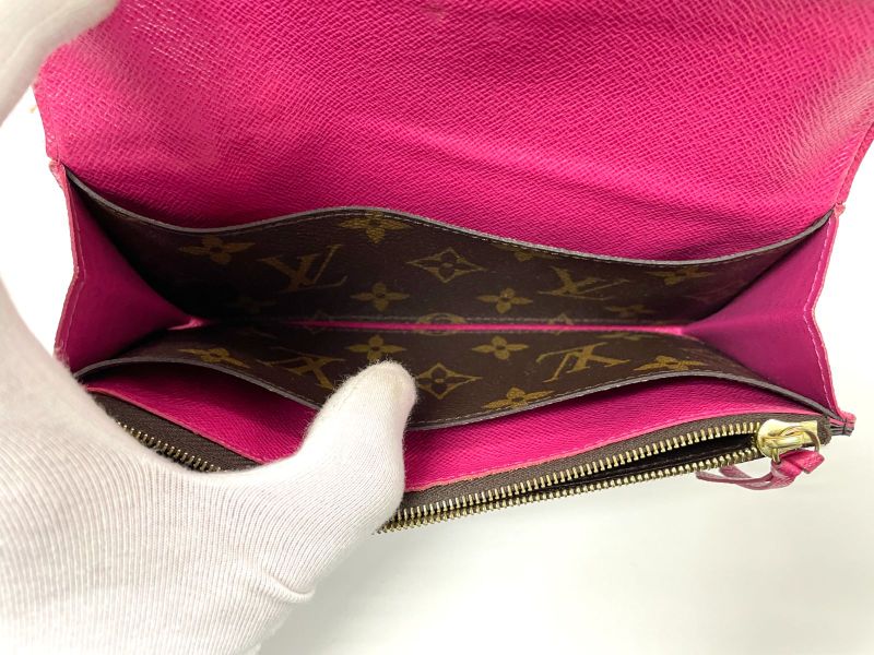 Louis Vuitton Monogram Portefeuille Emilie Zipper Long Wallet M41943 Brown ×