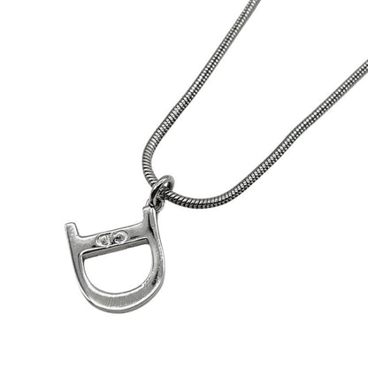 Christian DIOR Necklace Snake Chain Silver