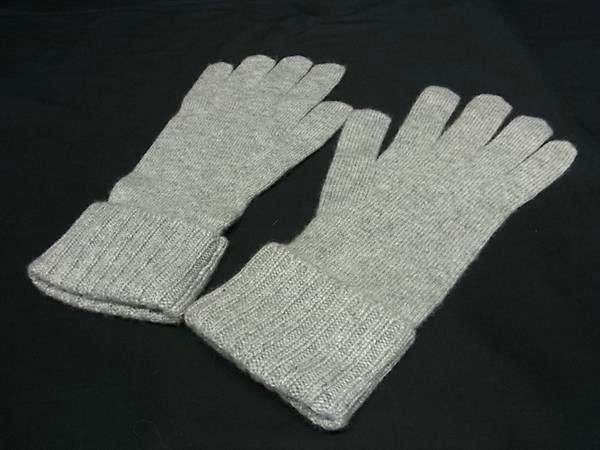 Louis Vuitton Damier 100% Cashmere Gon Helsinki Gloves Women's Grayish