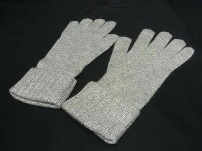 Louis Vuitton Damier 100% Cashmere Gon Helsinki Gloves Women's Grayish