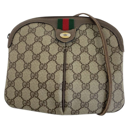 Gucci Old Gucci Beige GG Supreme Canvas 904 02 047 Shoulder Bag Pochette Women