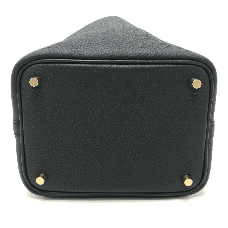 Hermes Handbag Picotin Lock PM Picotin PM Taurillon Cles Mance Gold Hardware