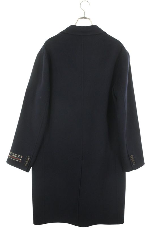 Gucci 762017 Zake3 Lightweight Wool Coat With Web Stripe Label Men's 48