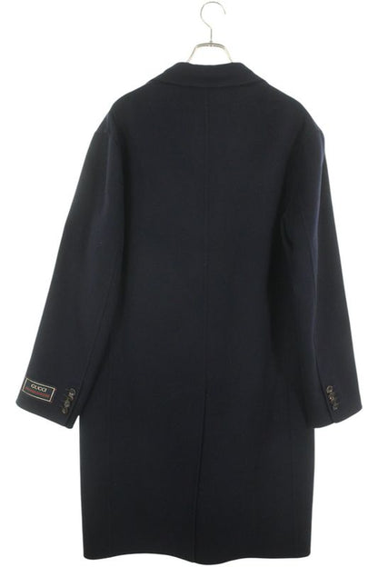 Gucci 762017 Zake3 Lightweight Wool Coat With Web Stripe Label Men's 48