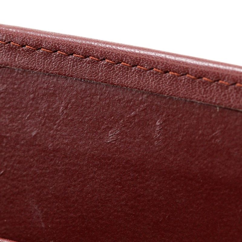 Cartier Must Line Calf Bordeaux Women's Shoulder Bag