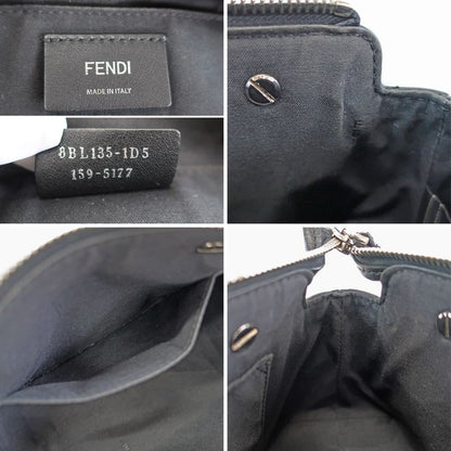 Fendi Mini Vitheway Black Shoulder Bag Handbag 2WAY Leather 8bl135
