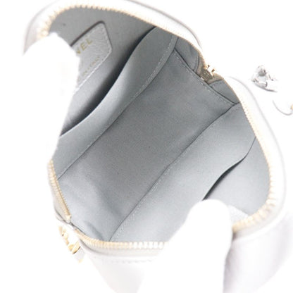 Chanel 19 Chain Clutch Ap0945 Calf Silver Ladies Shoulder Bag