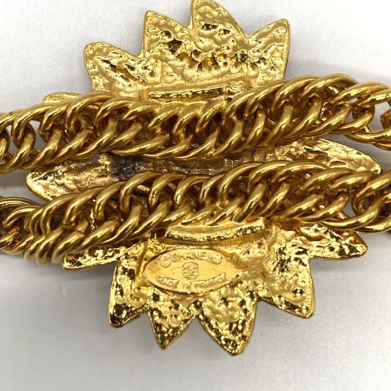 Chanel Lion Necklace Choker Vintage Gold Gilt