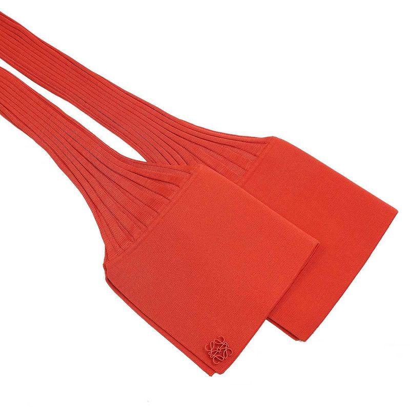 Loewe Ribbed Knit Top S359y14kcb Red S