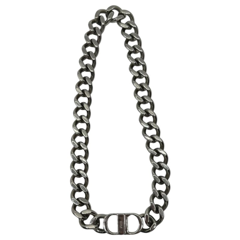 Christian Dior CD Icon Chain Link Necklace Icon Chain Link Necklace Silver