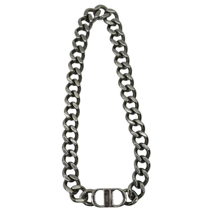 Christian Dior CD Icon Chain Link Necklace Icon Chain Link Necklace Silver