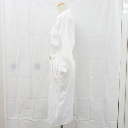 Hermes Shirt Dress 34 White 4e0501dv Cotton Clothes Apparel Clothing