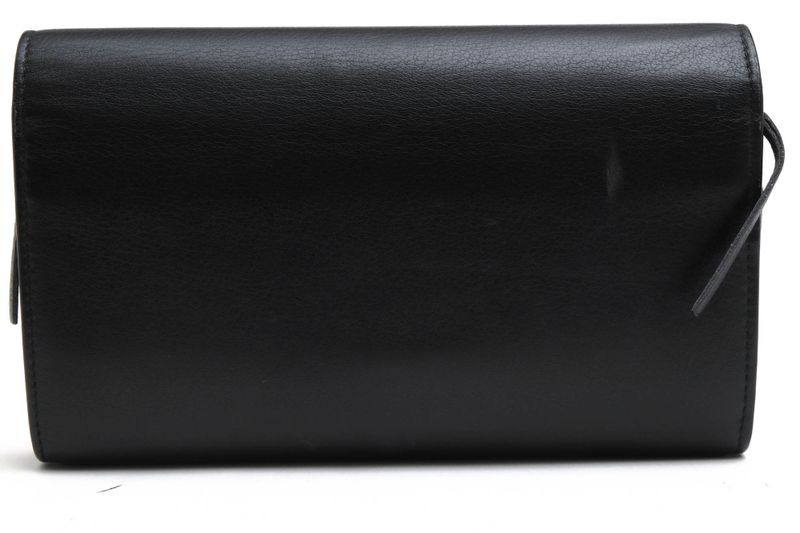 Balenciaga Long Wallet Men Leather Genuine Leather Black 371661 Papier Za Money