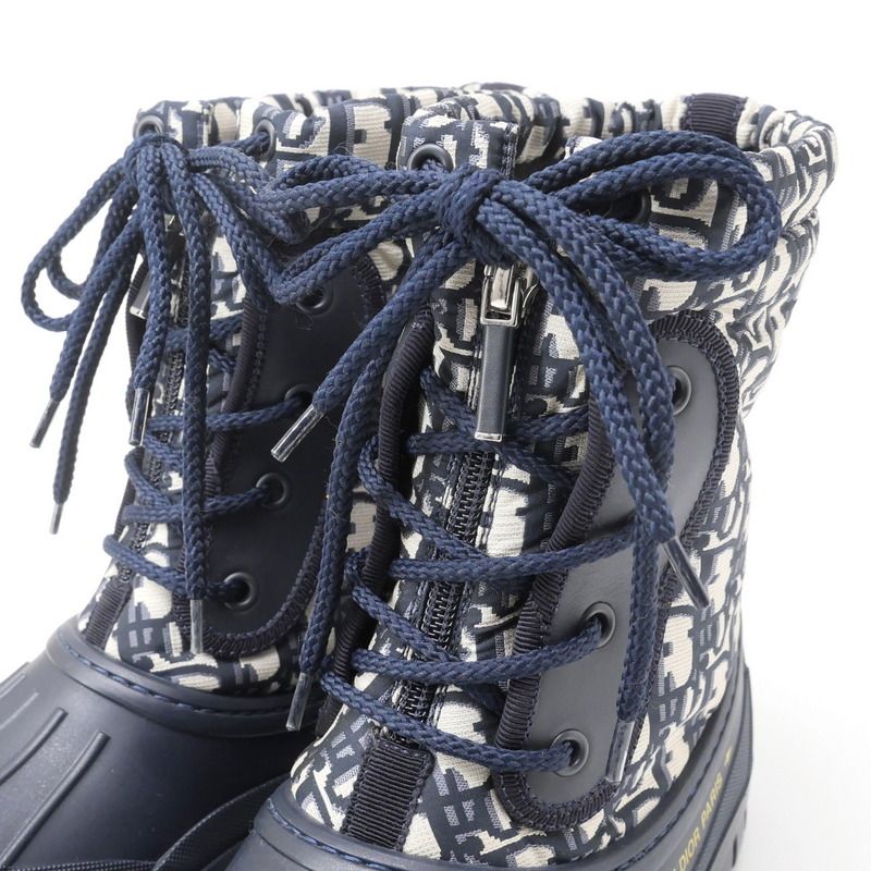 Christian DIOR D-venture Boots Size 36 1 2D Oblique Short Boots Snow Boots