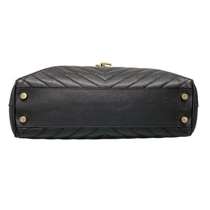 Saint Laurent Paris Tote Bag - 342022 Black Quilted/chain Shoulder Leather