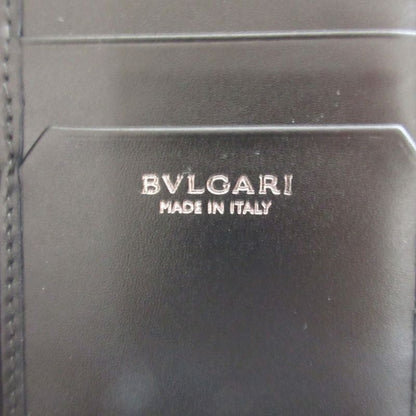 Bulgari Serpenti Scaglie 280922 Leather Black Bifold Long Wallet 0223 Bvlgari