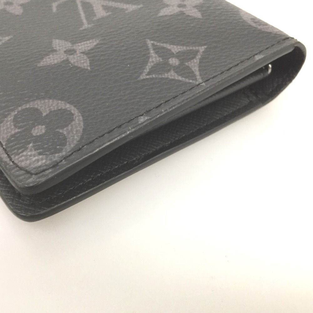 Louis Vuitton Bifold Wallet Monogram Eclipse Portefeuille Brother Initial