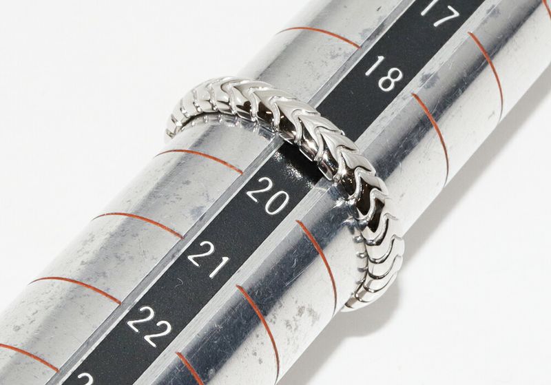 Bulgari Ring Pt950 Spiga Wedding Ring Width 4mm (016in) 349144