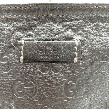 Gucci 201538 Shoulder Bag Guccissima Light Shape Small Leather Brown Crossbody