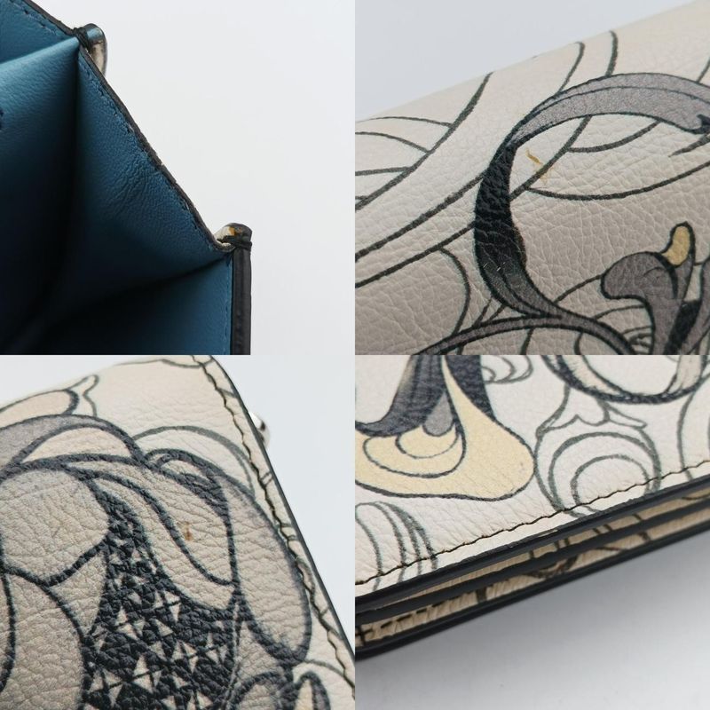 Prada Rabbit Print Multicolor Leather 62 D