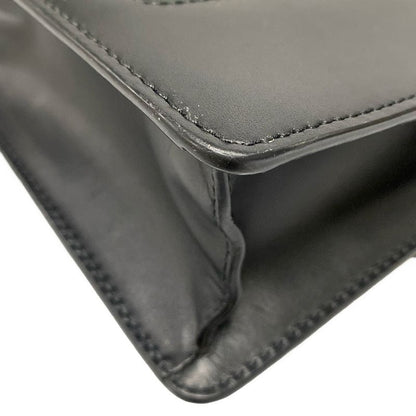 Gucci Shoulder Bag Sylvie Mini 431666 Black Green And Red Chain Shoulder Leather