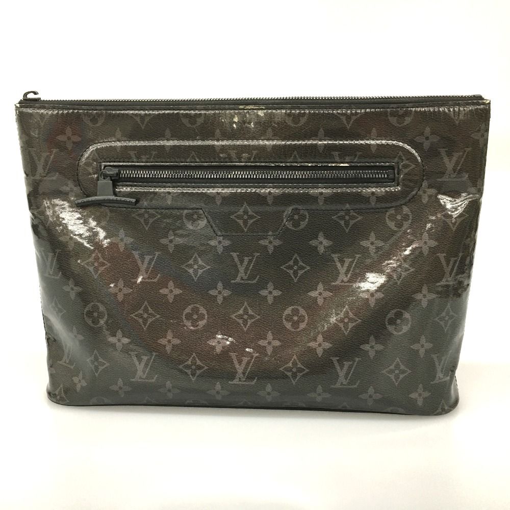 Louis Vuitton Monogram Eclipse Glaze Pochette Cosmos Clutch Bag