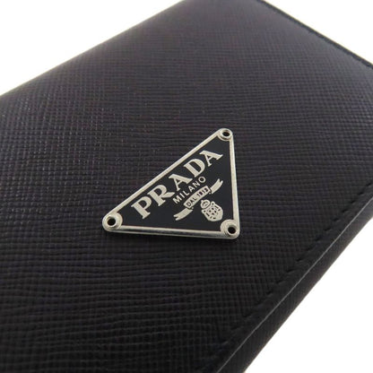 Prada M504a Business Card Holder Logo Hardware Card Case Saffiano Women
