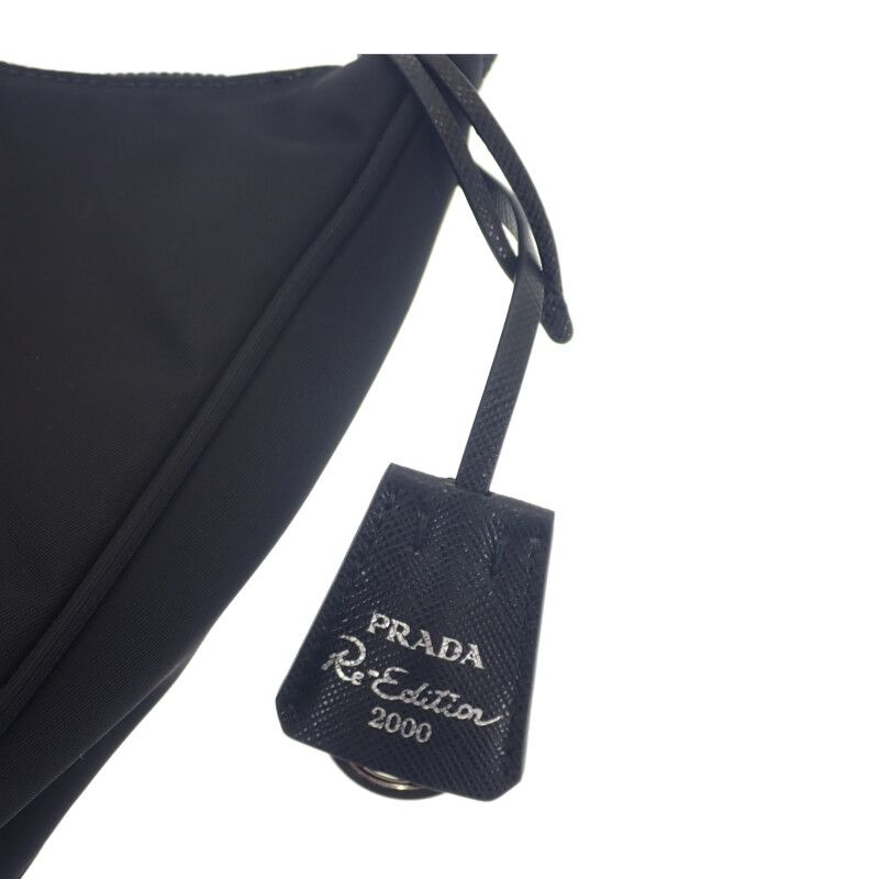 Prada Re-edition 2000 Mini Bag 1ne515 Shoulder Bag Nylon Leather Black NERO