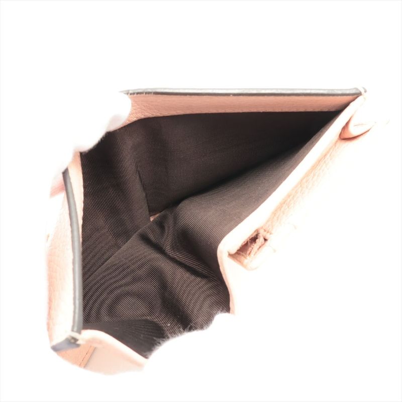 Gucci Animalier Bee Blind For Love Leather Compact Wallet 460185 Pink Made In