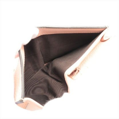 Gucci Animalier Bee Blind For Love Leather Compact Wallet 460185 Pink Made In