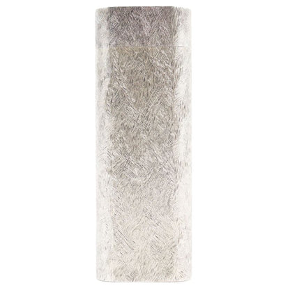 Cartier Oval All-over Pattern Roller Type Smoking Goods Gas Lighter Silver