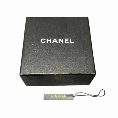 CHANEL CC Logo 05V Vintage Bracelet Cuff Bangle Black White Wide