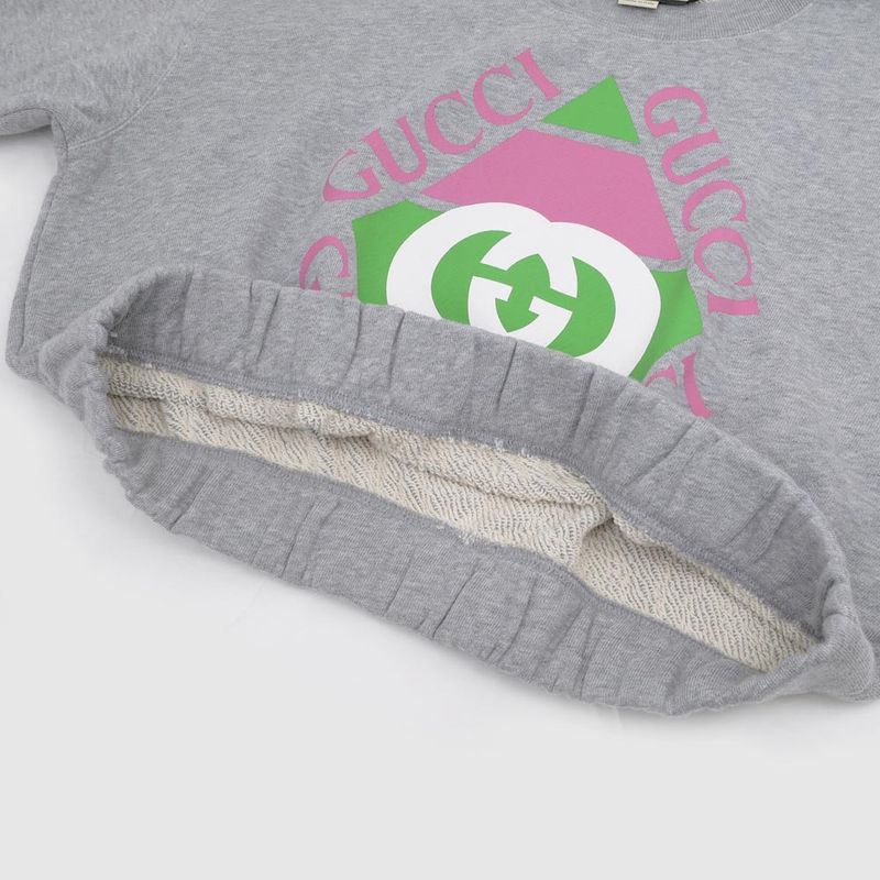 Gucci Sweat Short Length S Size Gray 717404 Long Sleeve Sweatshirt