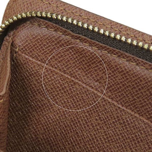 Louis Vuitton Long Wallet Portmonnais Zip Monogram Canvas Monogram Gold