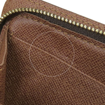 Louis Vuitton Long Wallet Portmonnais Zip Monogram Canvas Monogram Gold