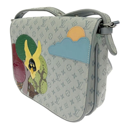 Louis Vuitton M92279 Monogram Mini Canvas Leather Contre de Fe Musette Grey